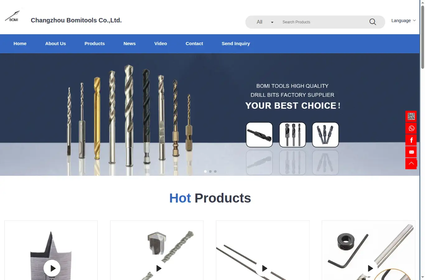 bomitools.com homepage screenshot