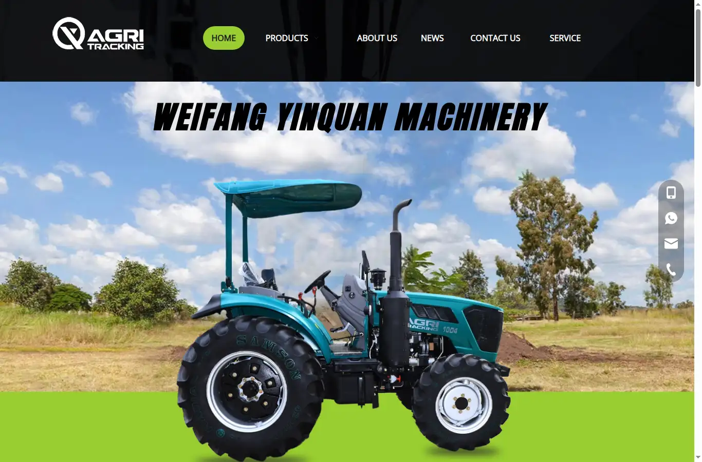 yqtractor.com homepage screenshot
