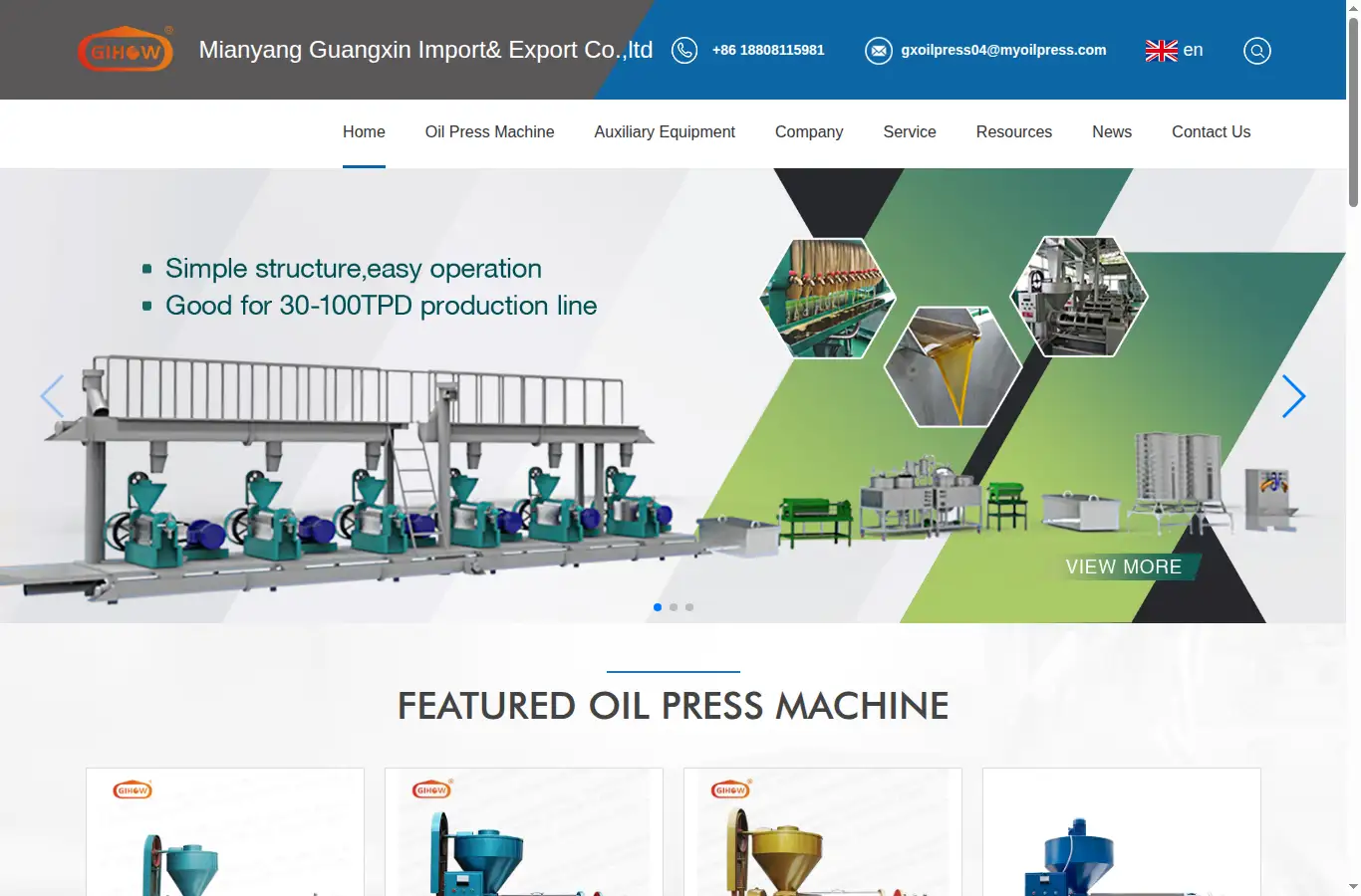myoilpress.com homepage screenshot