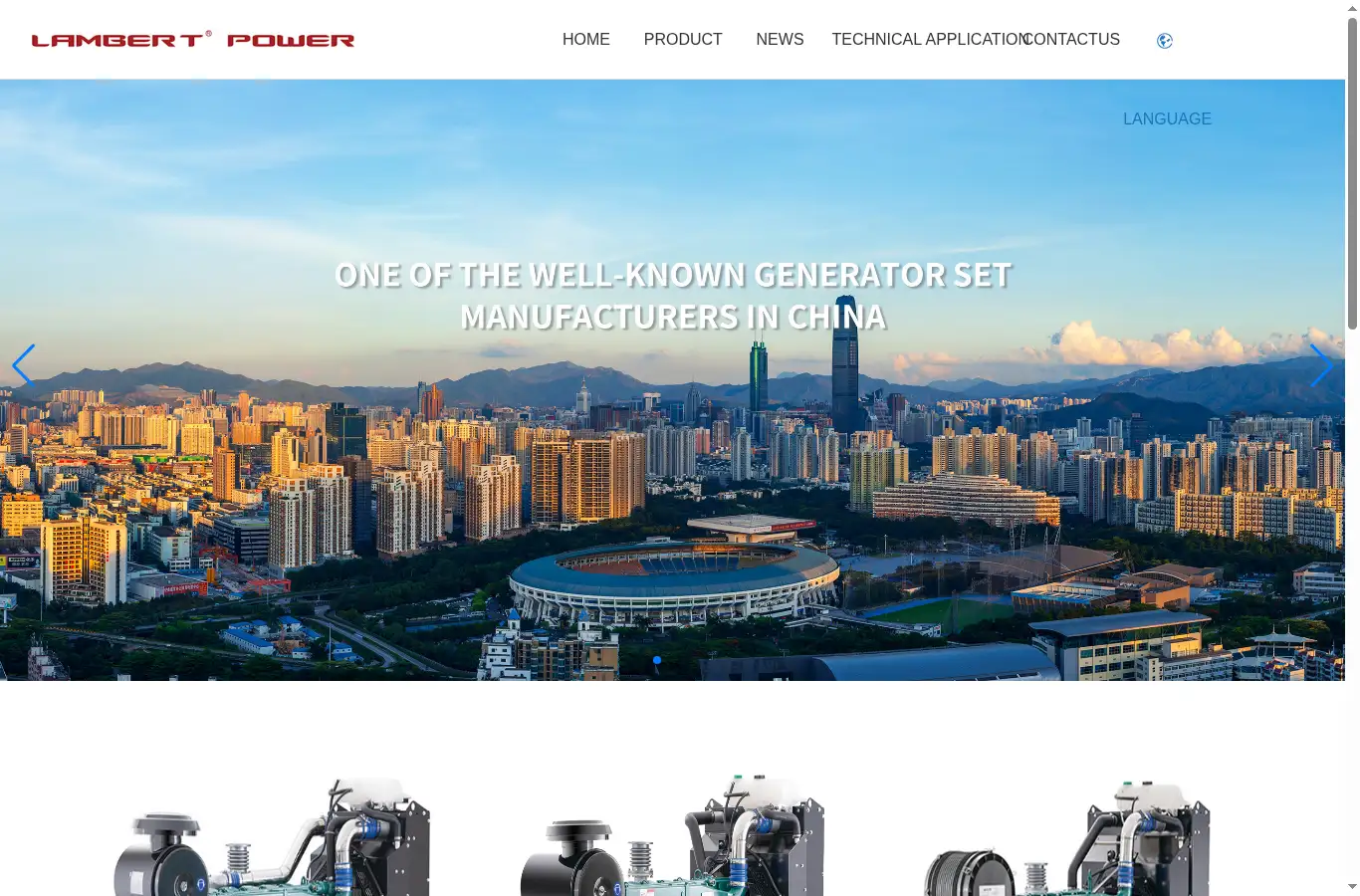 lambertpower.com homepage screenshot