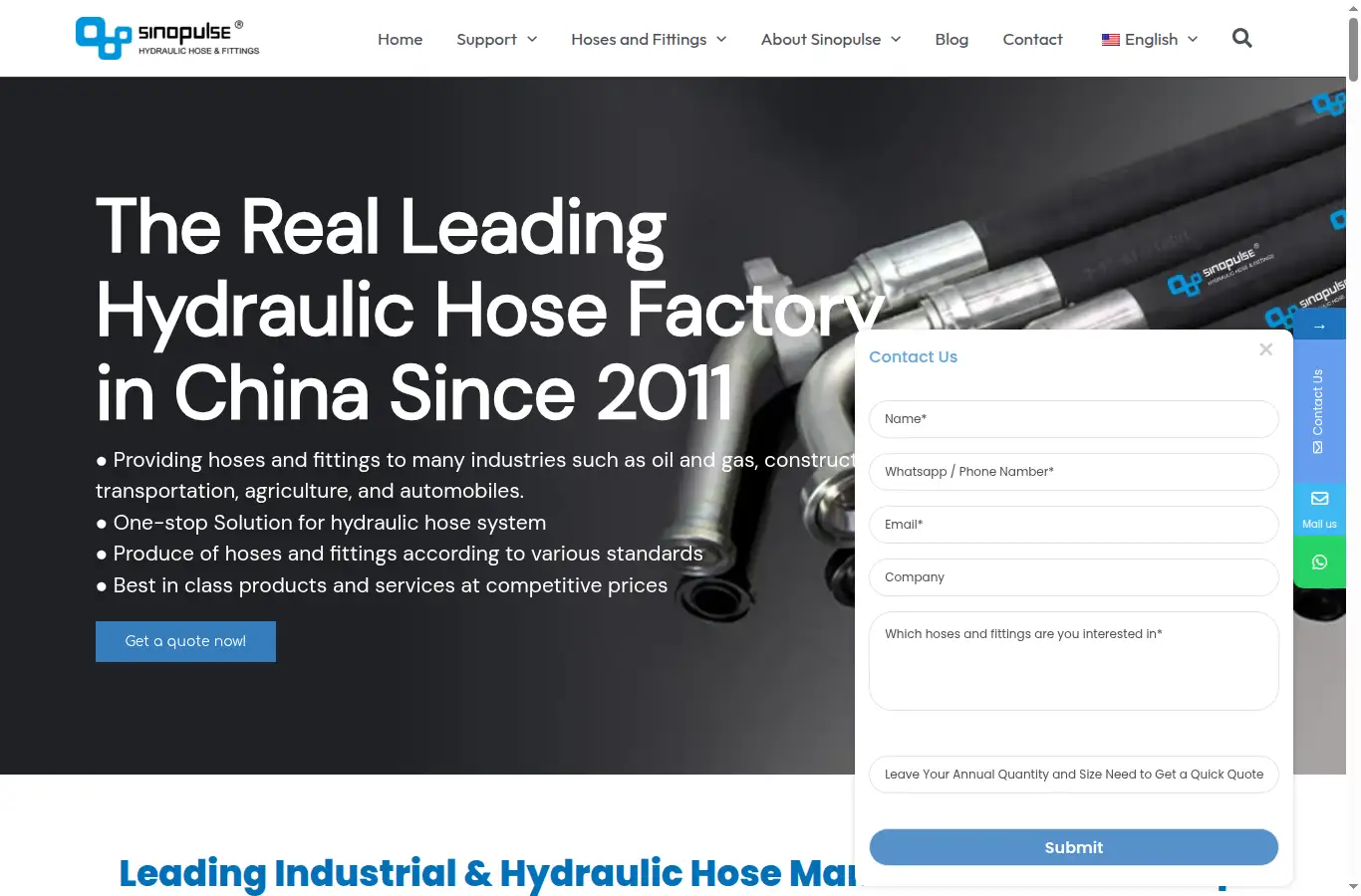 sinopulse.cn homepage screenshot
