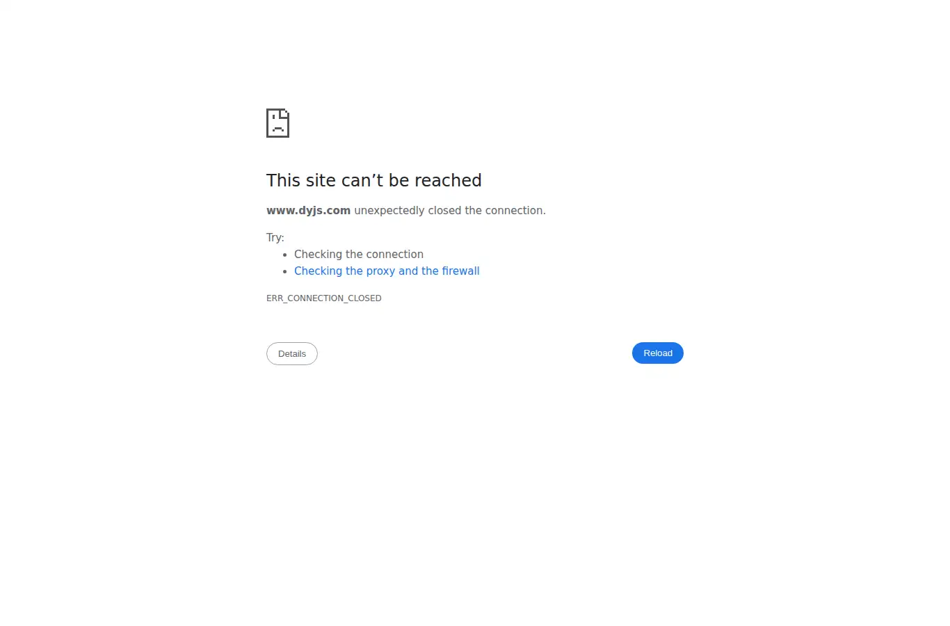 dyjs.com homepage screenshot
