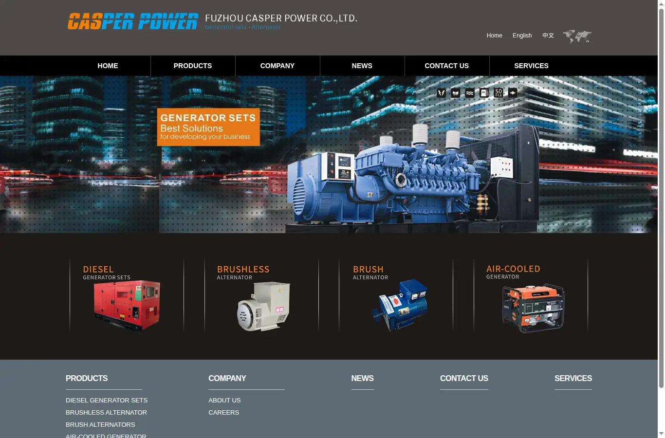 casperpower.com homepage screenshot