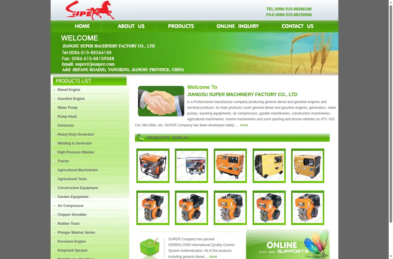 jssuper.com homepage screenshot