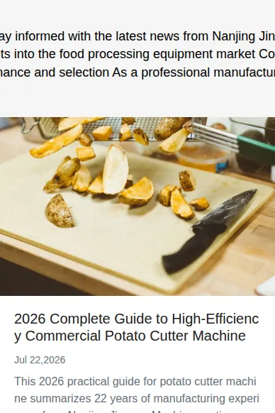 2026 Complete Guide to High-Efficiency Commercial Potato Cutter Machine