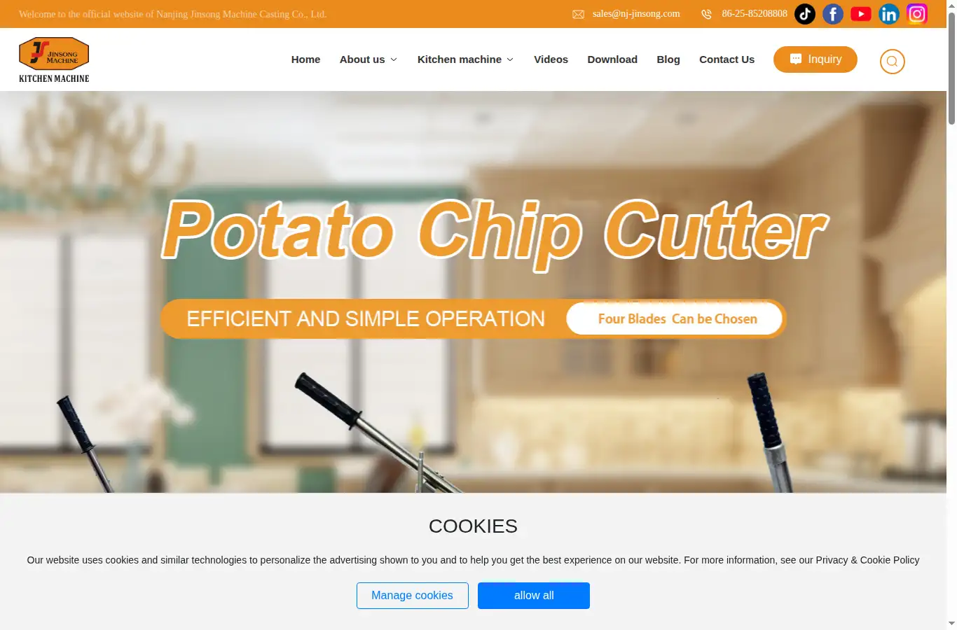 nj-jinsong.com homepage screenshot