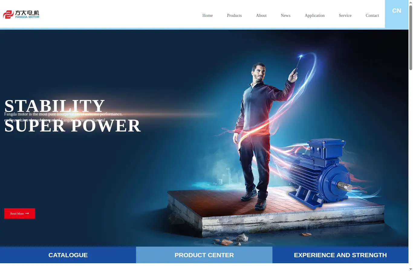 fangdamotor.com homepage screenshot
