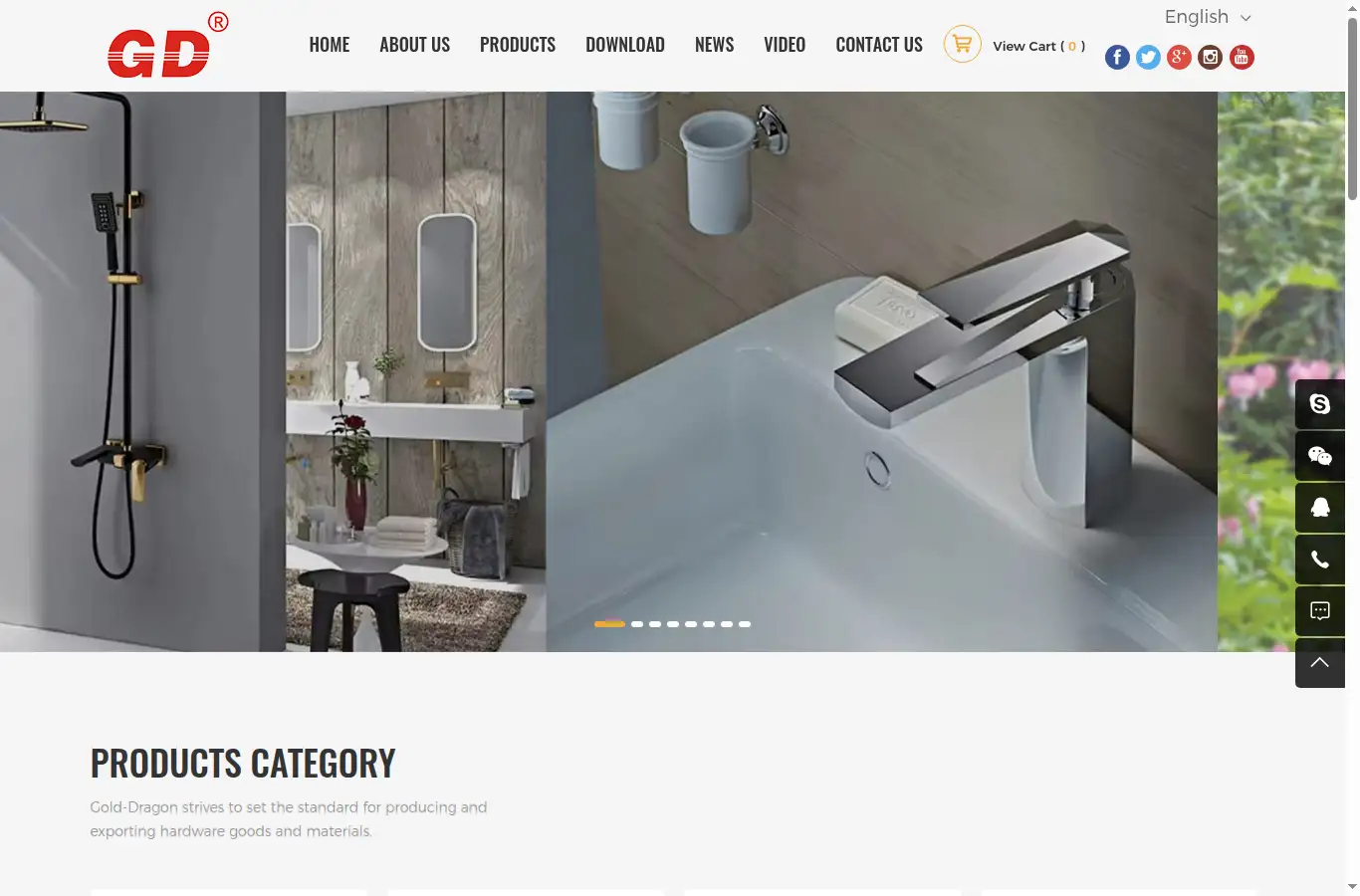 cngold-dragon.com homepage screenshot