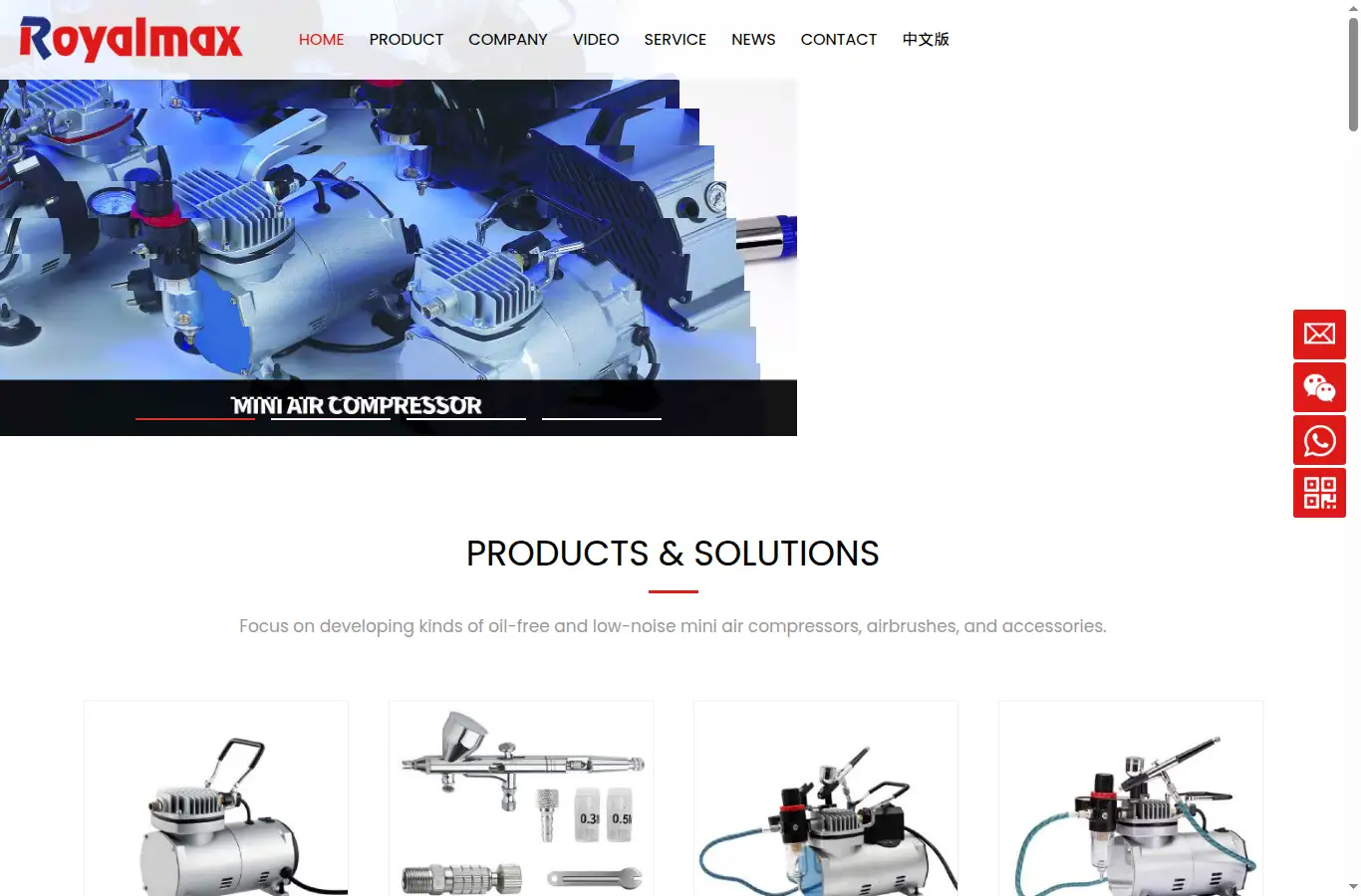 royalairbrush.com homepage screenshot