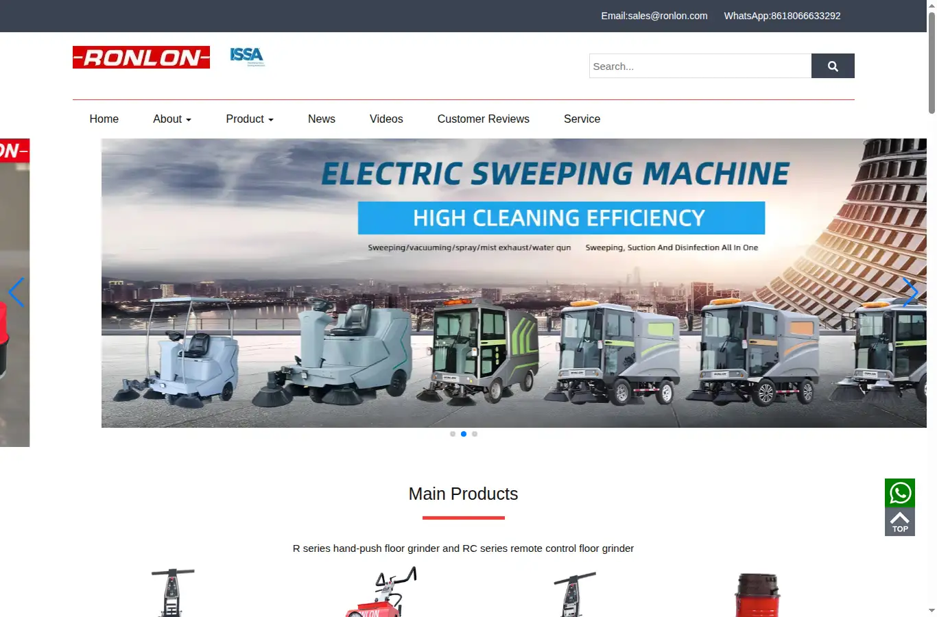 ronlonfloorsystem.com homepage screenshot