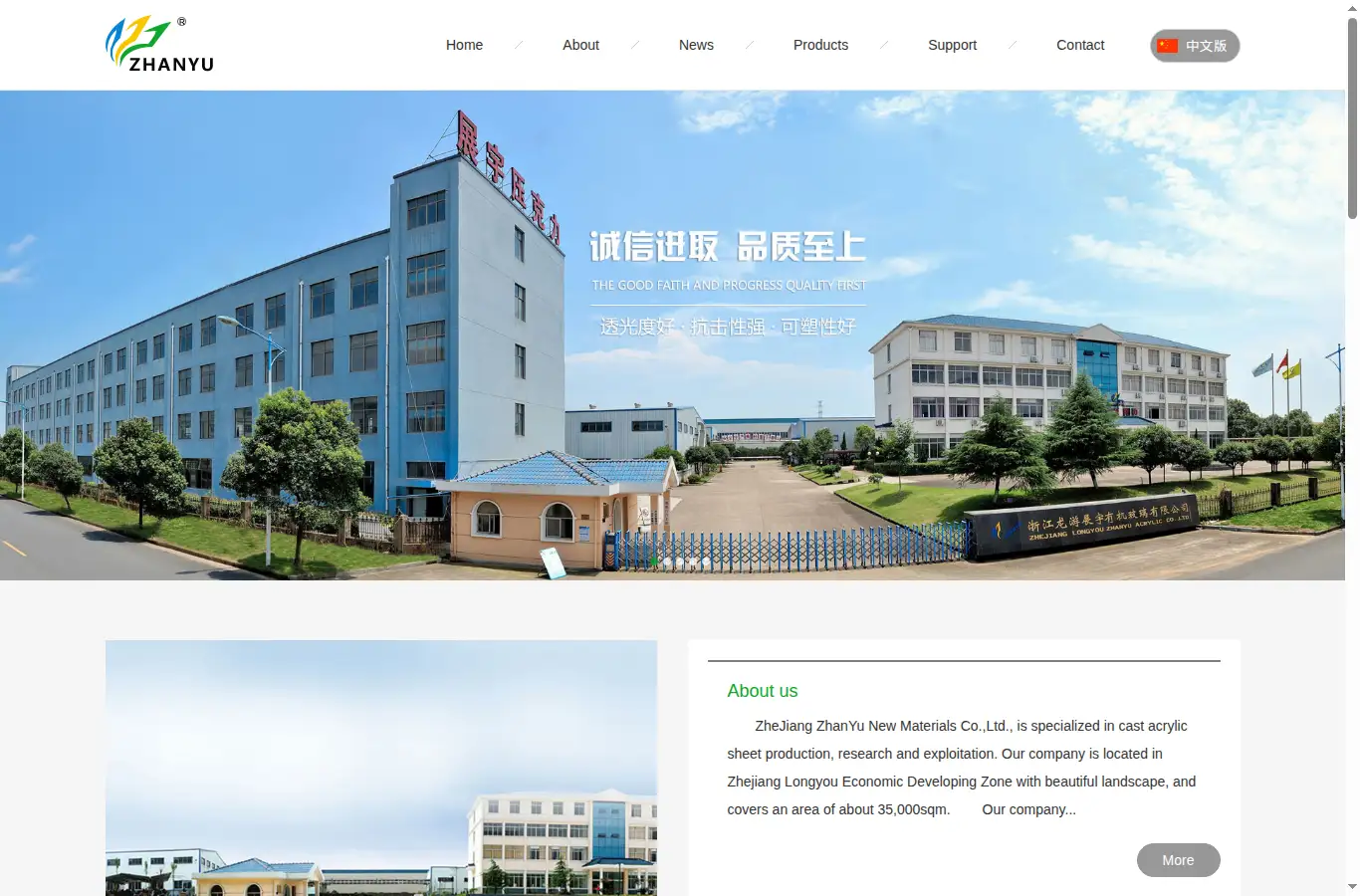 zhanyu.com.cn homepage screenshot
