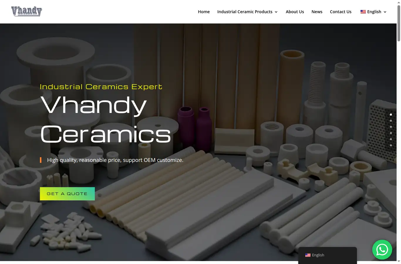 vhandy.com homepage screenshot