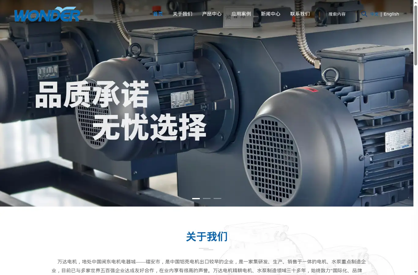 wonder-cn.com homepage screenshot