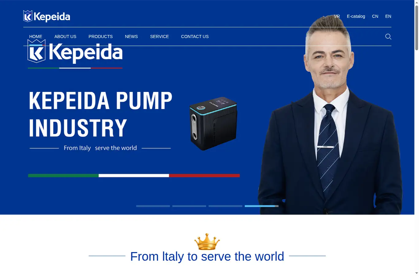 kepeidapump.com homepage screenshot