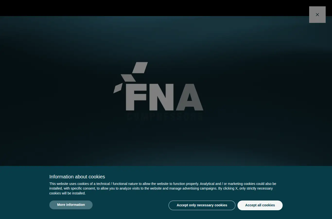 fnacompressors.com homepage screenshot
