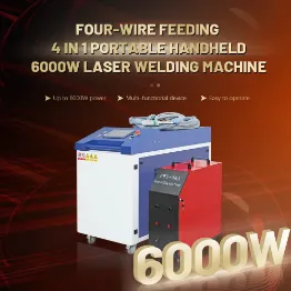 6000W Four Wire System 4 in 1 Portable Laser Welder Delivering Ultra Precision Industrial Productivity