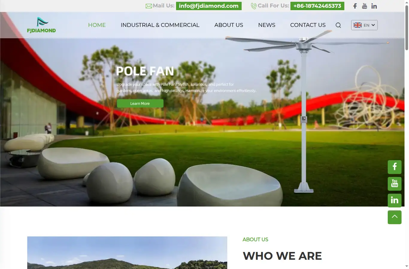 fjdiamondfan.com homepage screenshot