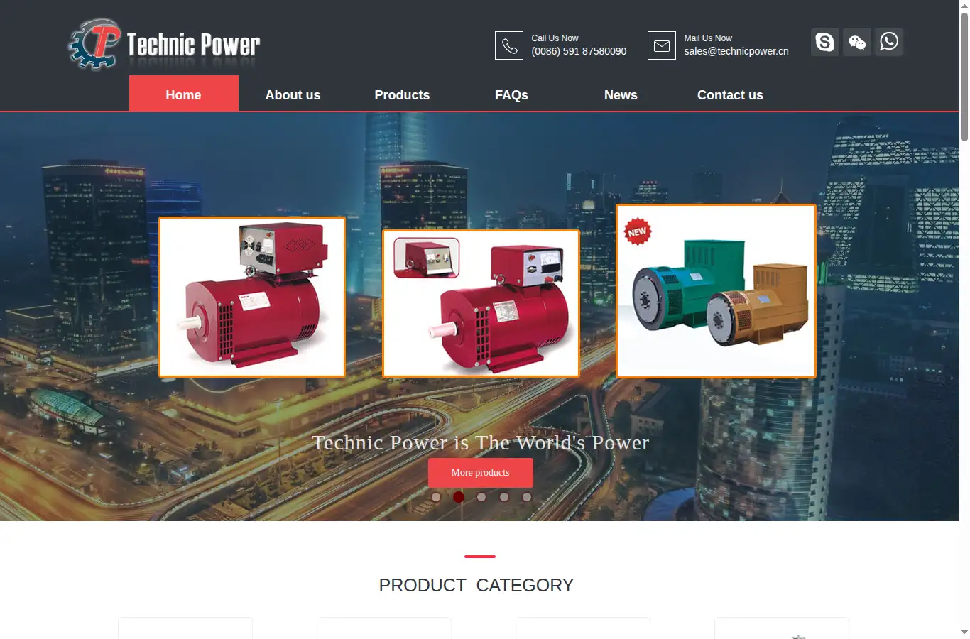 technicpower.cn homepage screenshot