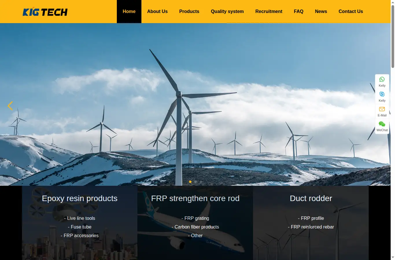 kig-tech.com homepage screenshot