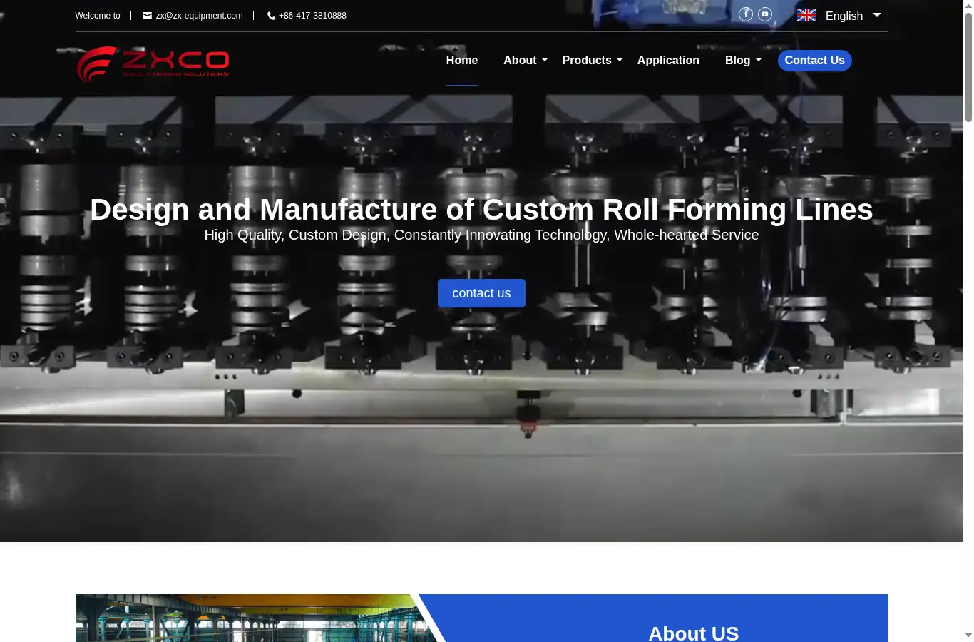 spanrollforming.com homepage screenshot