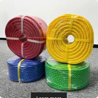 Wholesale UV-Resistant 3Strand PE Rope Waterproof Multicolor Polyethylene Rope Farming Agricultural Packaging Fishing Us