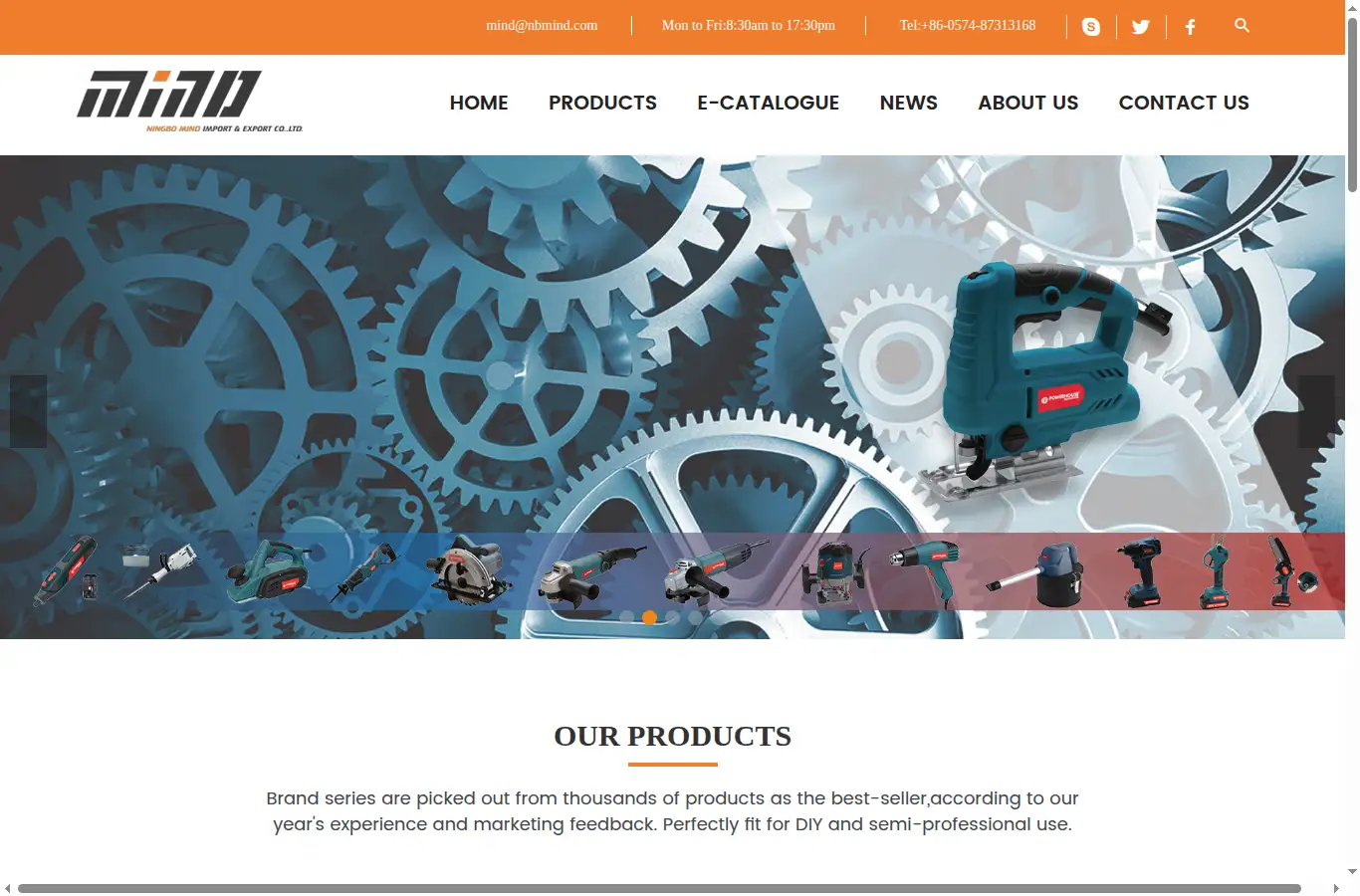 nbmind.com homepage screenshot