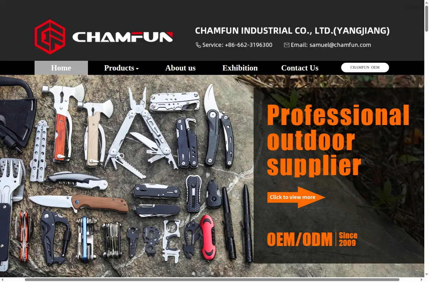 chamfun.com homepage screenshot