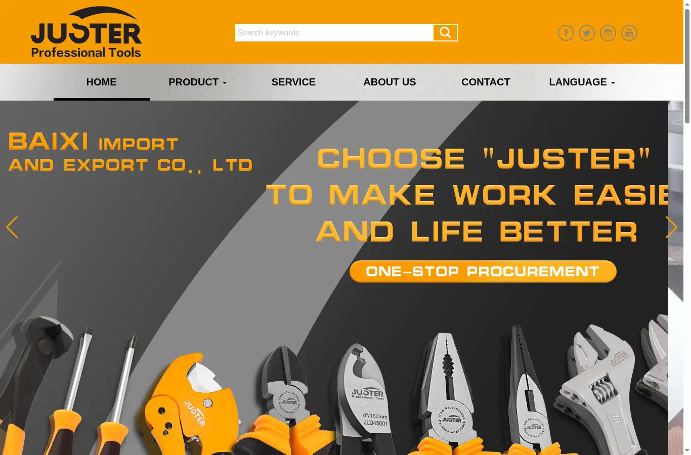 justertools.com homepage screenshot
