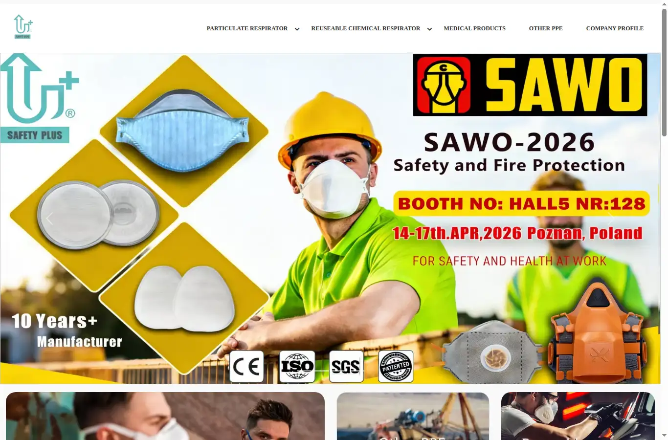 safetyplus-group.com homepage screenshot