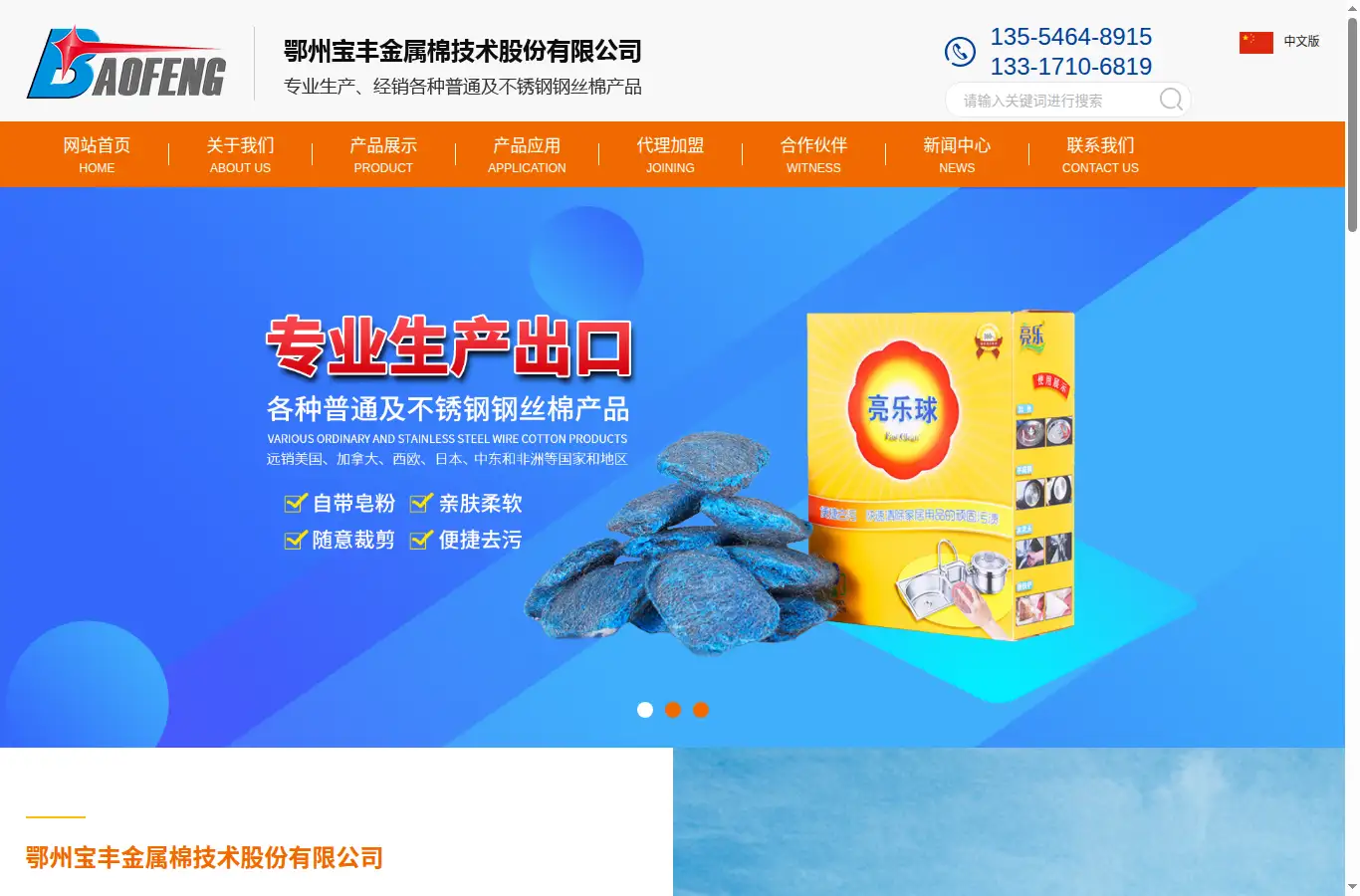 steelwool.com.cn homepage screenshot