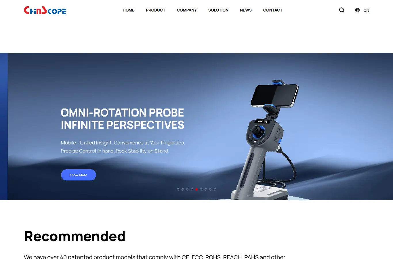 chinscope.com homepage screenshot