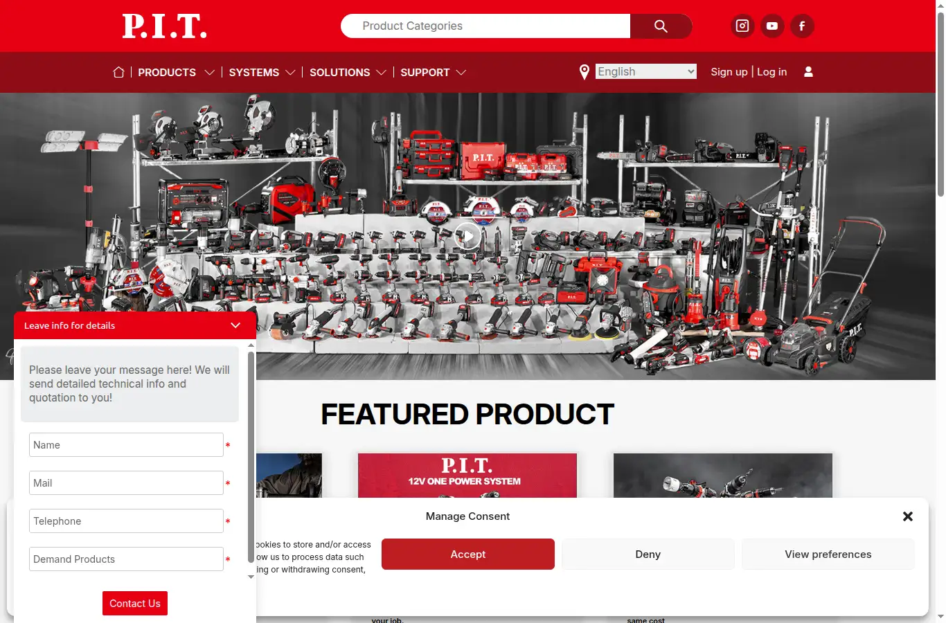 pit-tools.com homepage screenshot