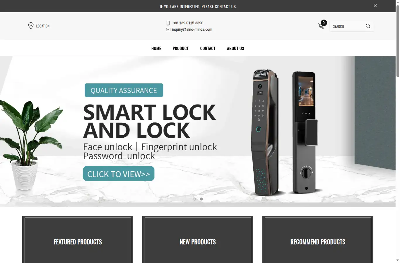 sino-minda.com homepage screenshot