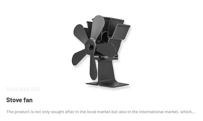 Stove fan