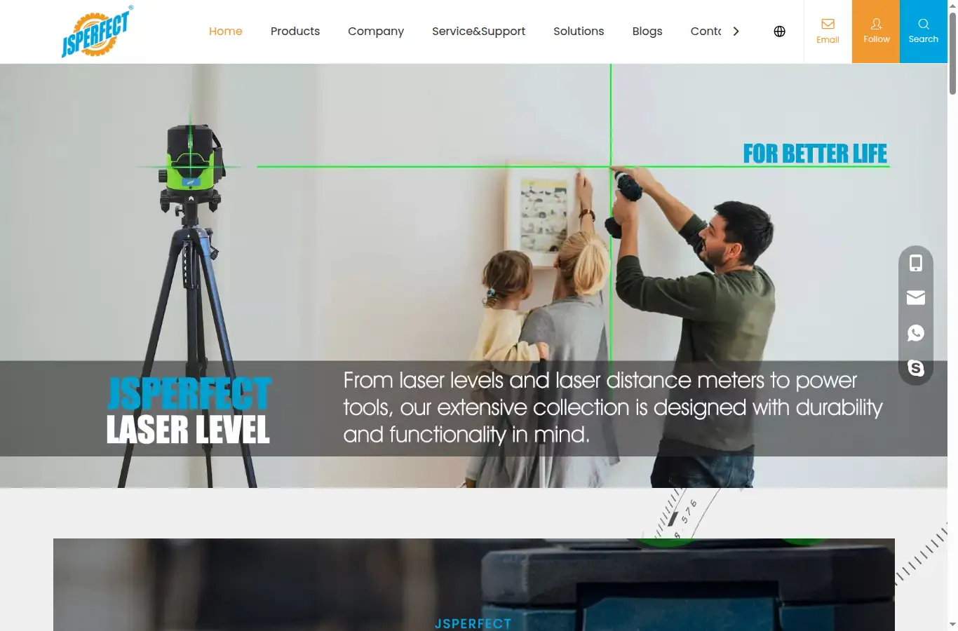 jsperfect.com homepage screenshot