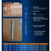 TRIM HEAD CLADDING SCREW