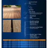 ENHANCED COUNTERSUNK/OVAL DECK SCREW