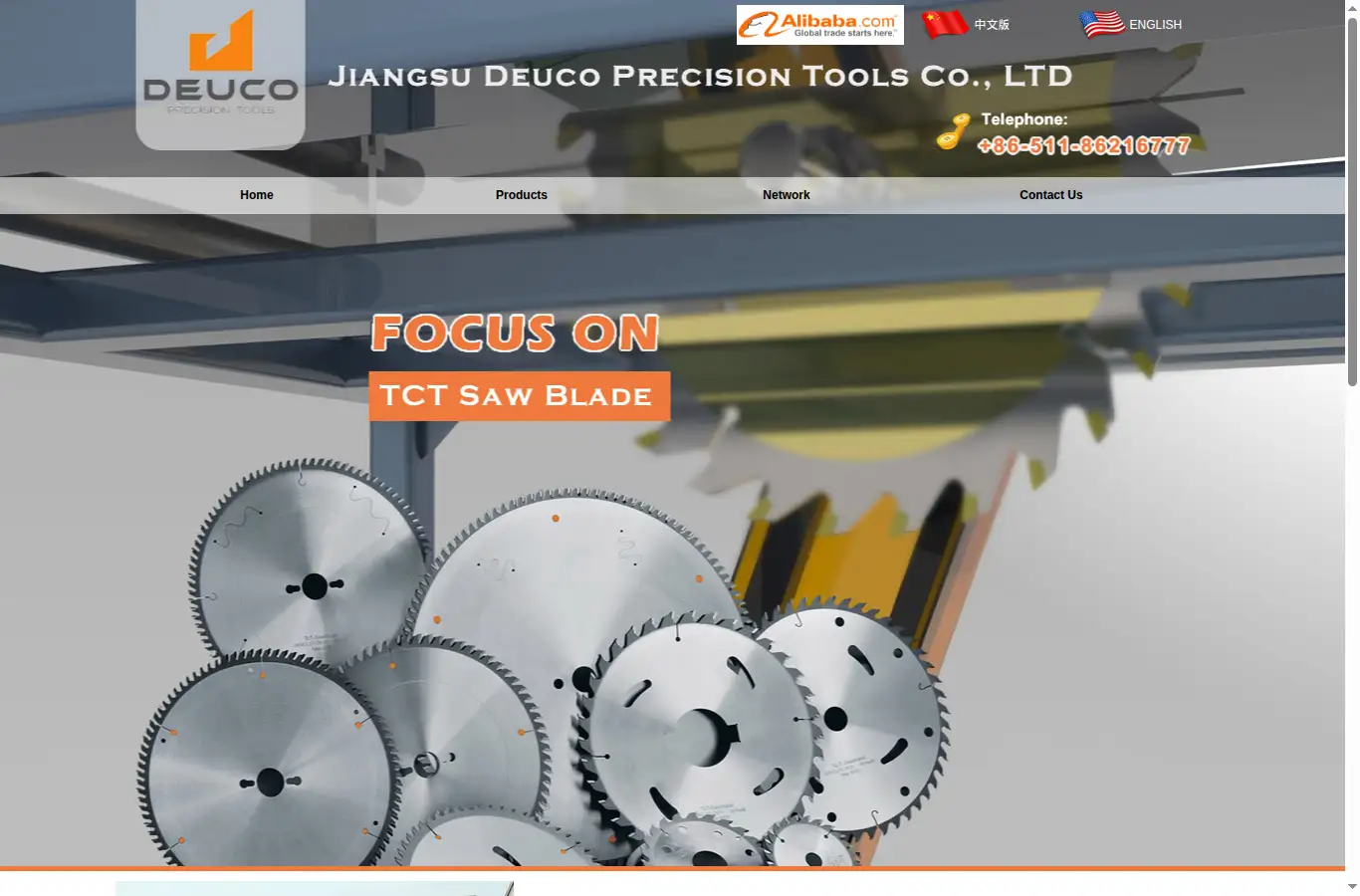 deuco-tools.com homepage screenshot