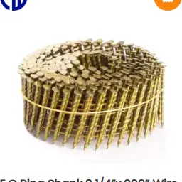 E.G Ring Shank 2 1/4”x.099” Wire Pallet Coil Nails Clavos Nail