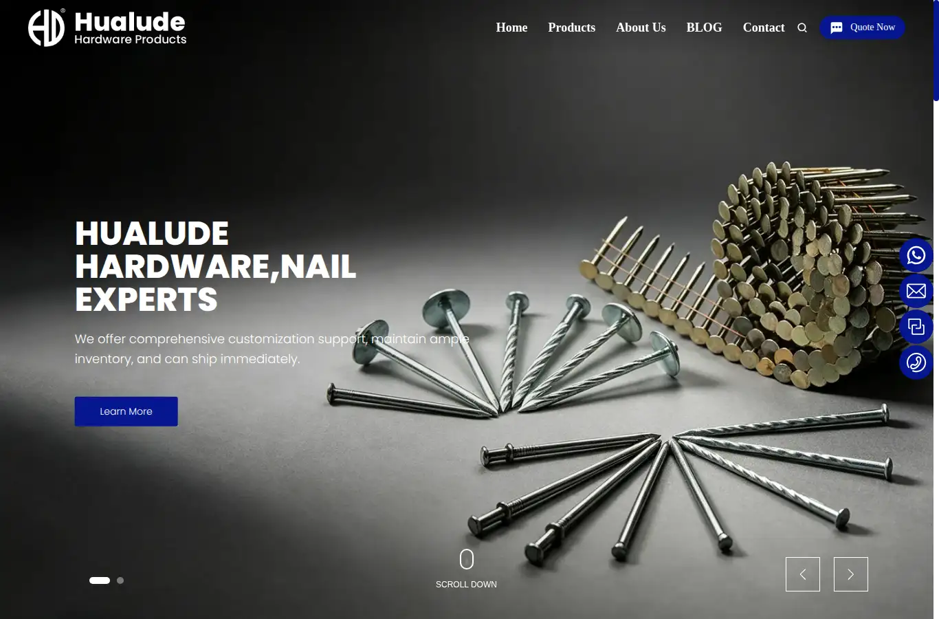 hualude.com homepage screenshot