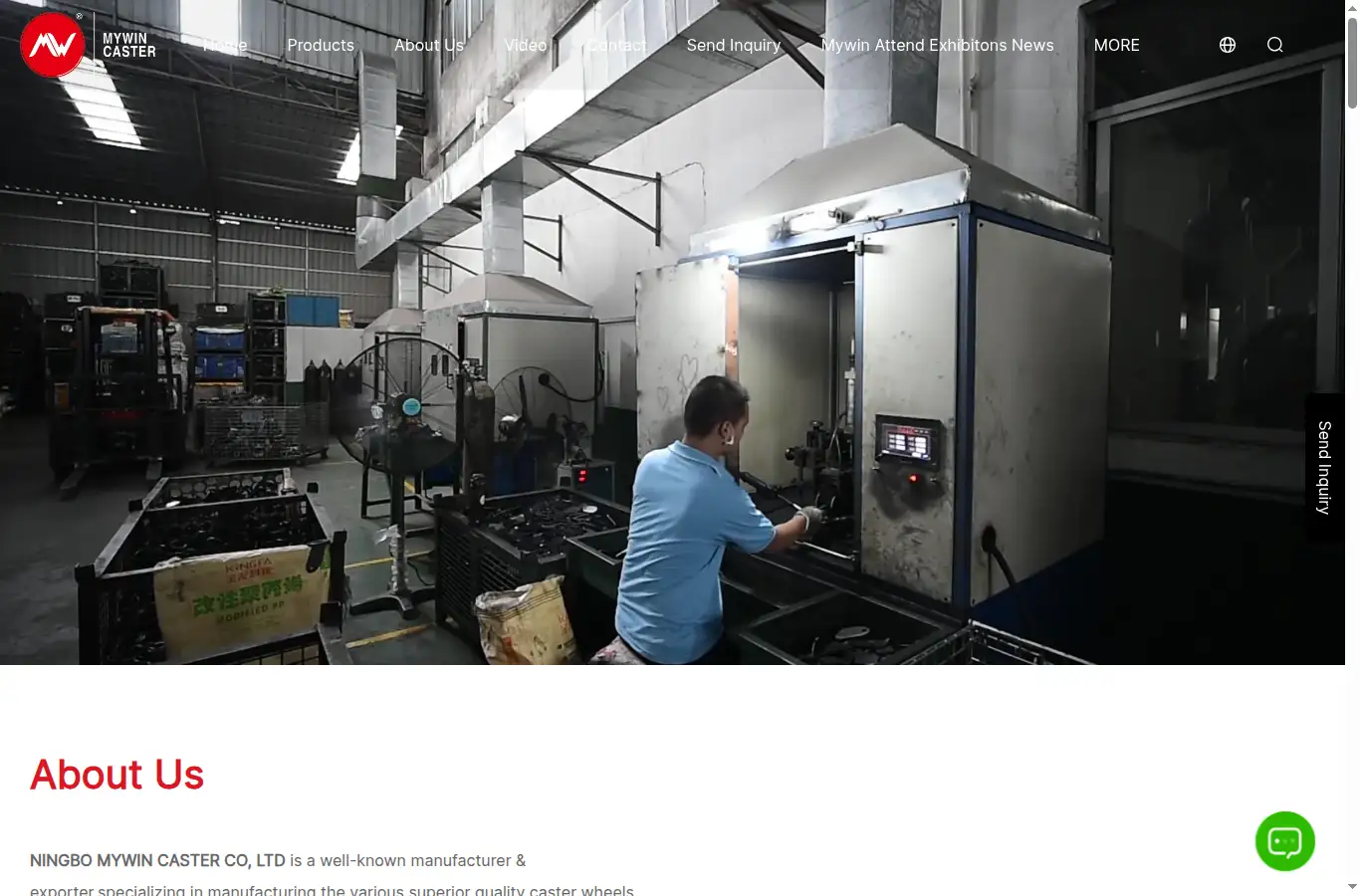 mywin-caster.com homepage screenshot