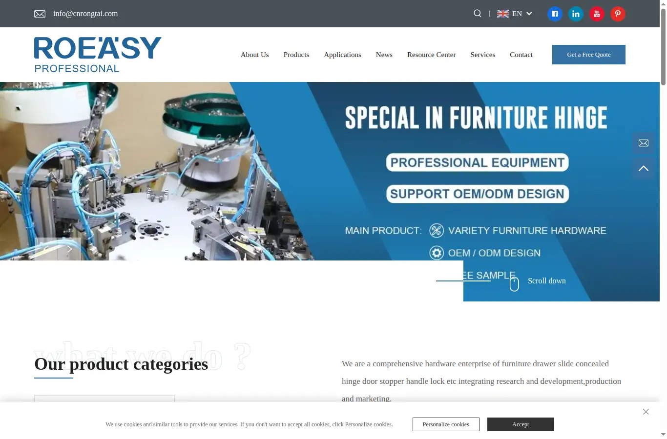 ro-easy.com homepage screenshot