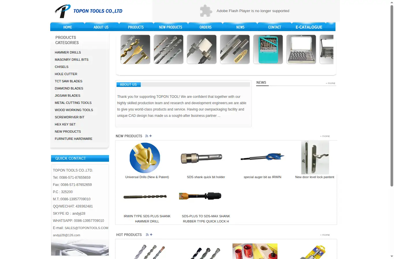 topontools.com homepage screenshot