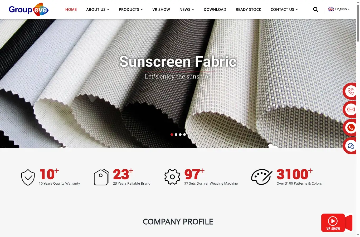 groupeve.com homepage screenshot