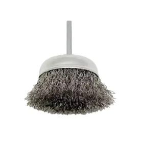 CUP BRUSH CRIMPED WIRES WITH SHANK