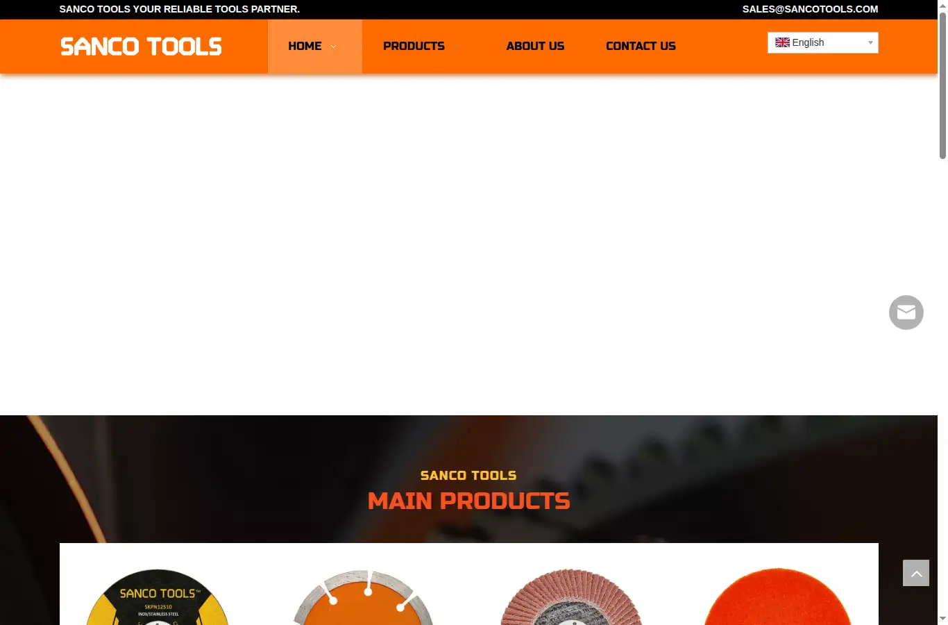 sancotools.com homepage screenshot