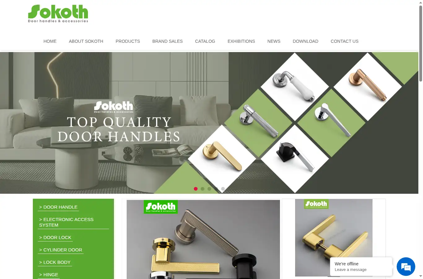 sokoth.com homepage screenshot