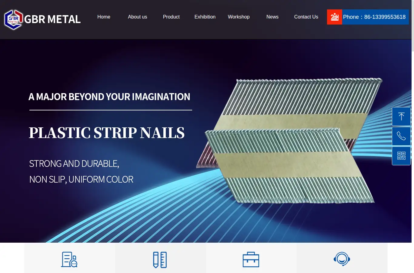 gbrmetal.com homepage screenshot