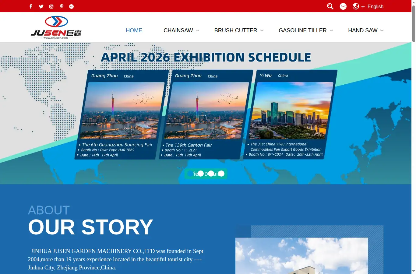 cnjusen.com homepage screenshot