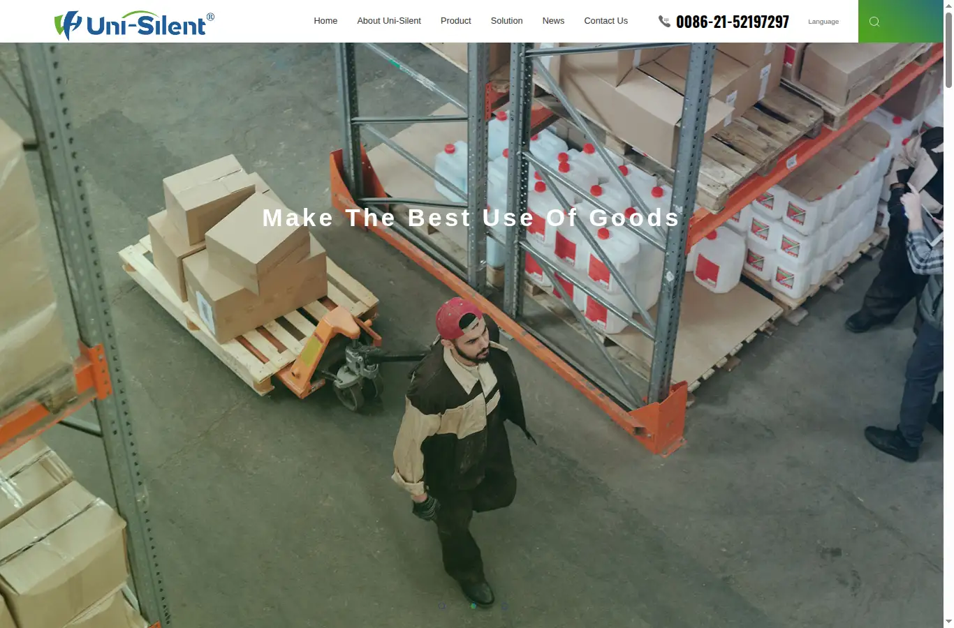 uni-silent.com homepage screenshot